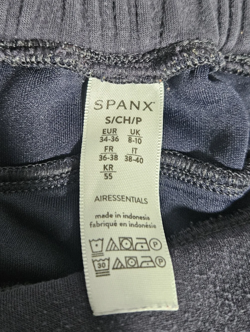 Spanx AirEssentials Wide Leg Pants Navy Lounge Trousers Travel Size Small - Picture 5 of 6